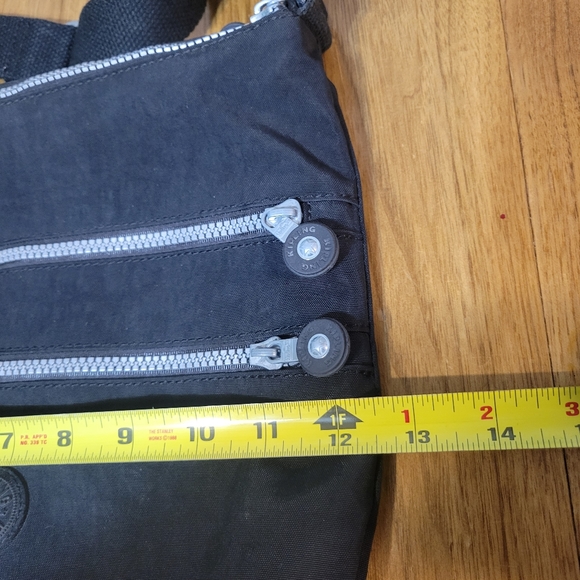 Kipling Alvar 4 pocket black nylon crossbody purse - Picture 9 of 11